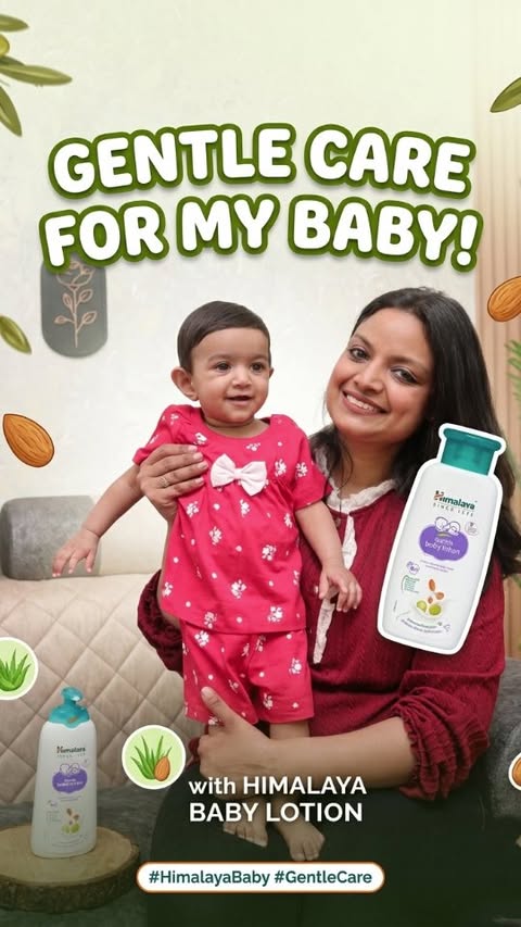 Instagram post by @dating_my_life for Himalaya Babycare. Caption reads: [...] trusted care. New packaging by Himalaya....