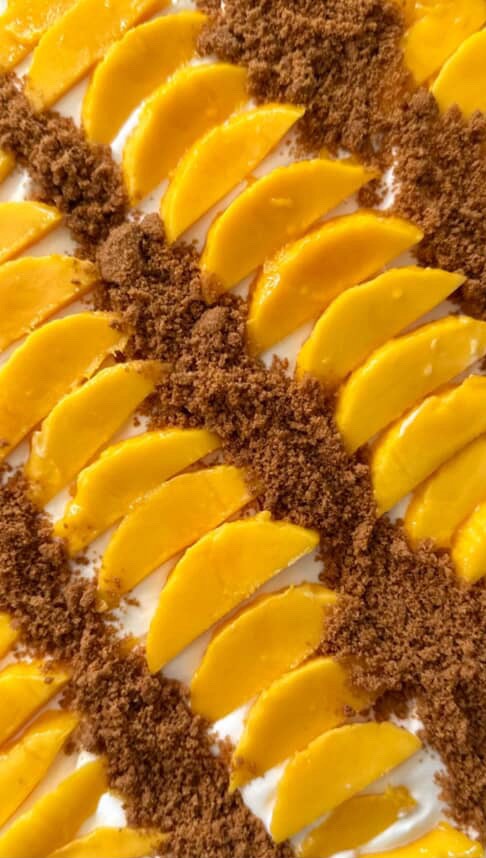 Instagram post by @thetastebud for thefeedfeed. Caption reads: This Mango Float by @thetastebud is the perfect....