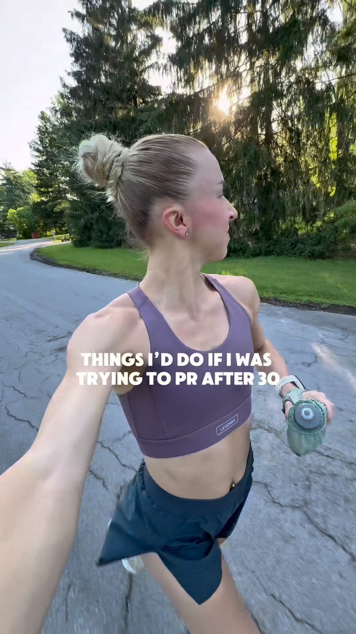 Instagram post by @raceacrossthestates for cbdMD. Caption reads: Who else is trying to PR after 30?
•
What about....