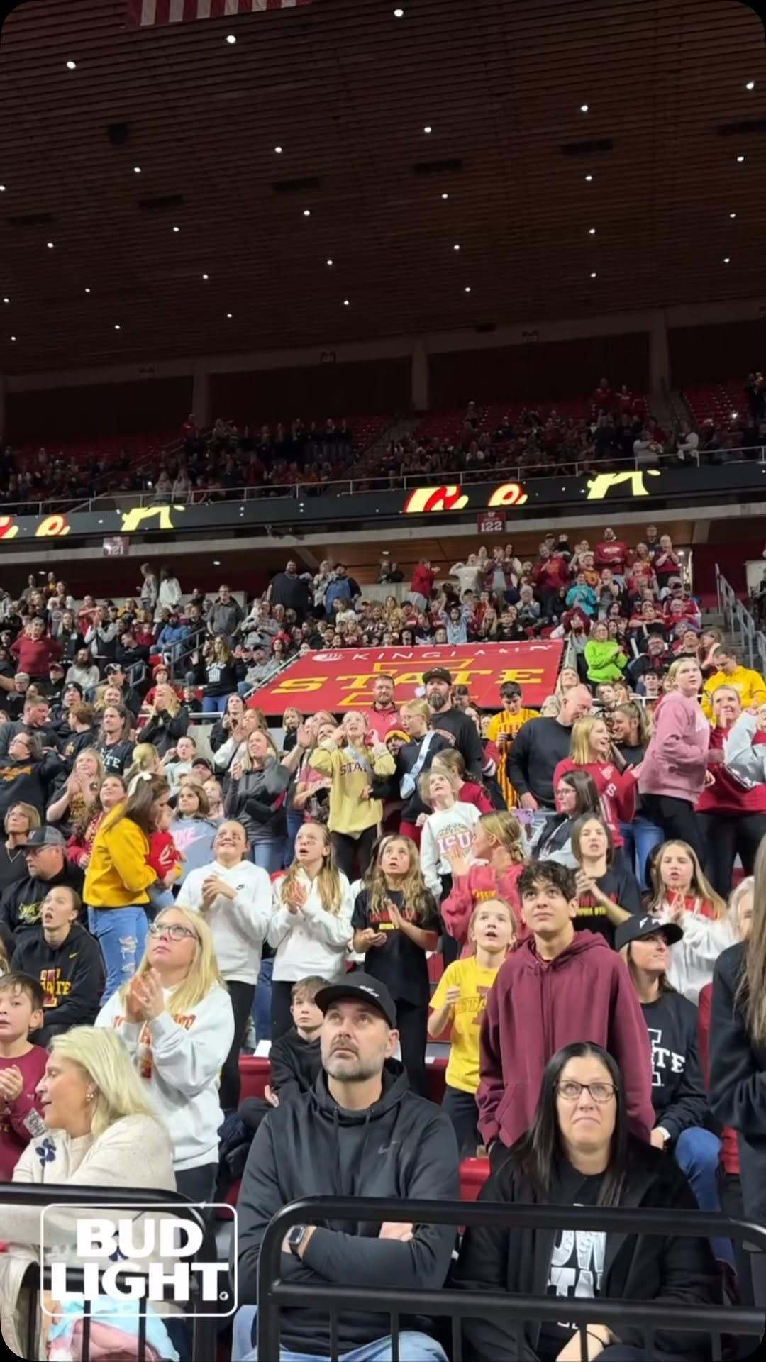 Instagram post by @cycloneath for Bud Light. Caption reads: Something about New Year’s Day in Hilton....
