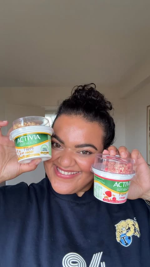Instagram post by @billie_bhatia for Activia. Caption reads: I’m mid-point in my #ActiviaGutHealthChallenge and....