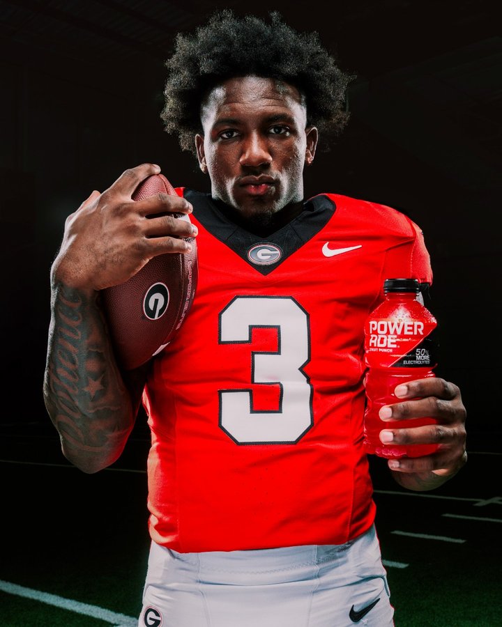 Instagram post by @veryrarenate_ for POWERADE. Caption reads: All focus. All grind. All in. 🔥 #ItTakesMore....