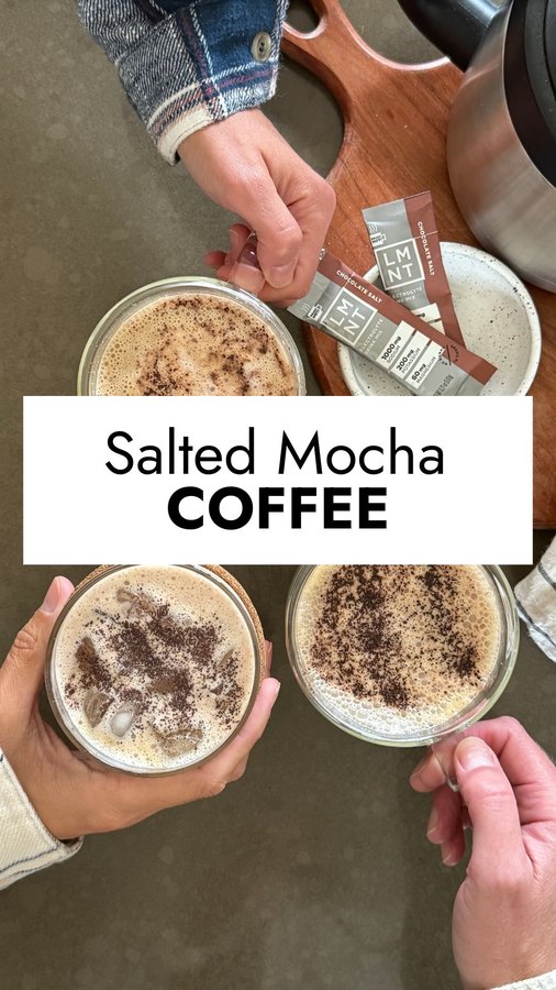 Instagram post by @therealfooddietitians for Drink LMNT. Caption reads: #ad ☕Comment “COFFEE” and we’ll DM you the recipe....
