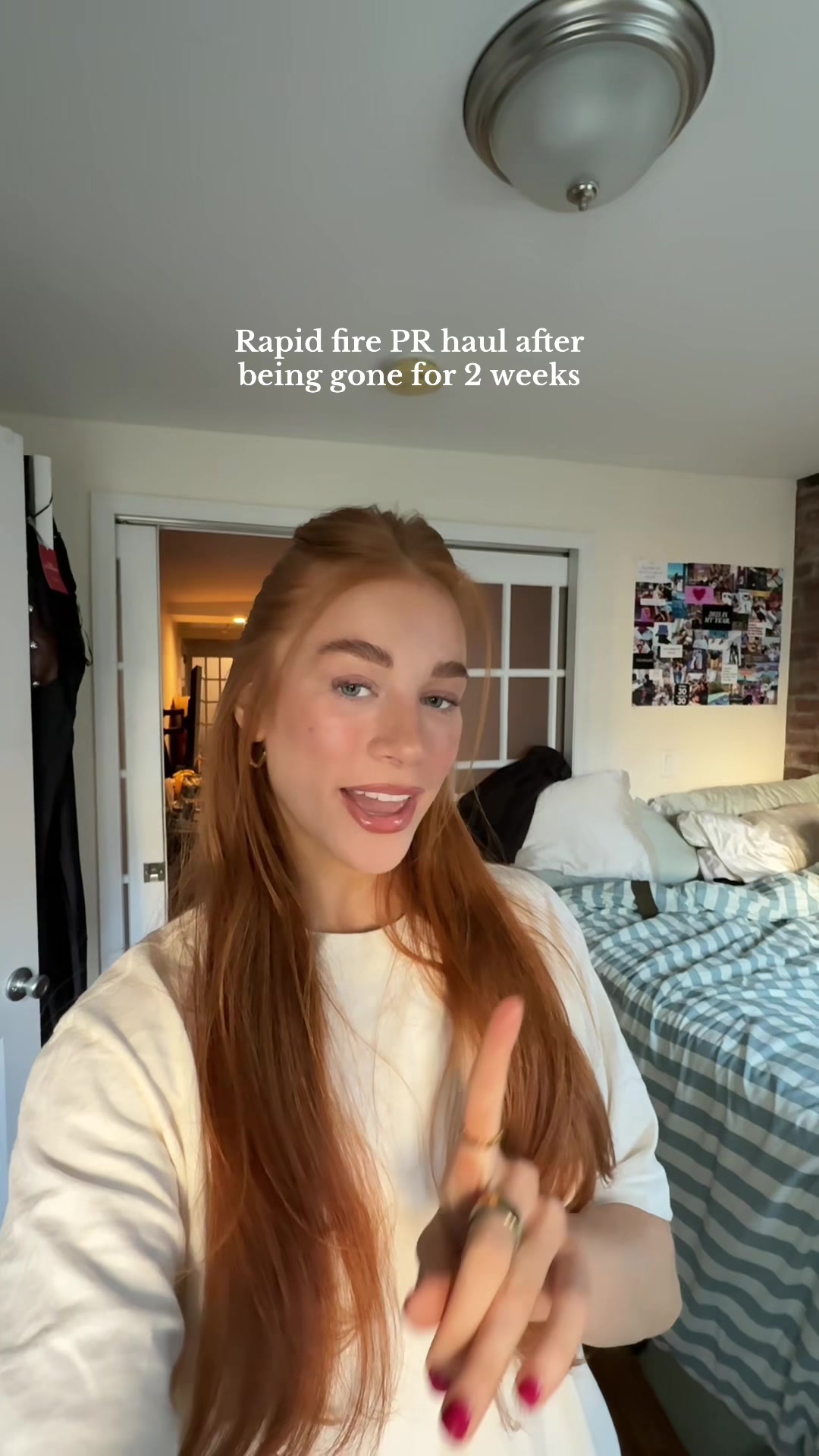 TikTok post by @achendricks for Josie Maran. Caption reads: PR haul & giveaway!! Picking a mom for this one,....