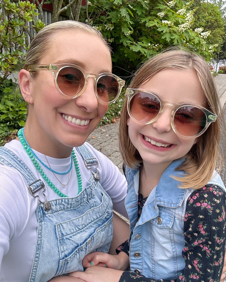 Instagram post by @lemonstripes for Newman's Own. Caption reads: [...] my girl out of the house to visit the....