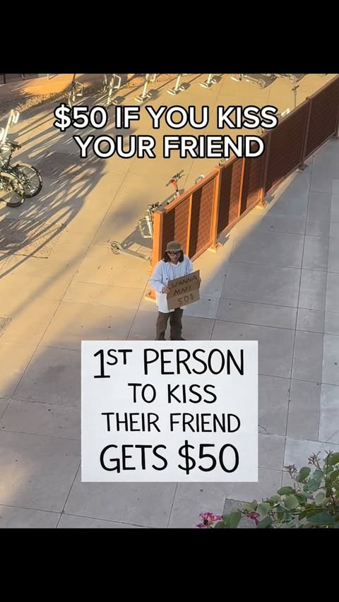 Instagram post by @edwardstaxed for Stake. Caption reads: would you kiss your friend for $50? 😭 @stakeusa -....