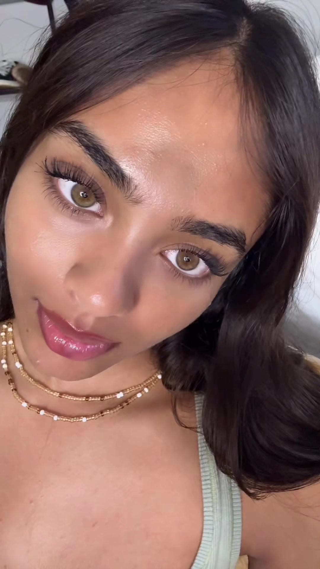 TikTok post by @shrikaped for Covergirl. Caption reads: #ad | Such an easy everyday look with @COVERGIRL....