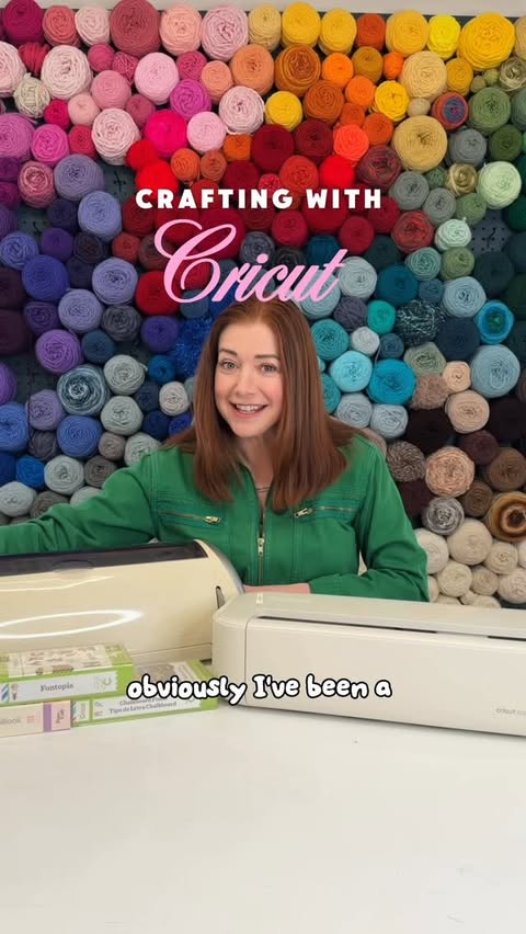 Instagram post by @alysonhannigan for Cricut. Caption reads: I’ve been crafting with @cricut for years, so....