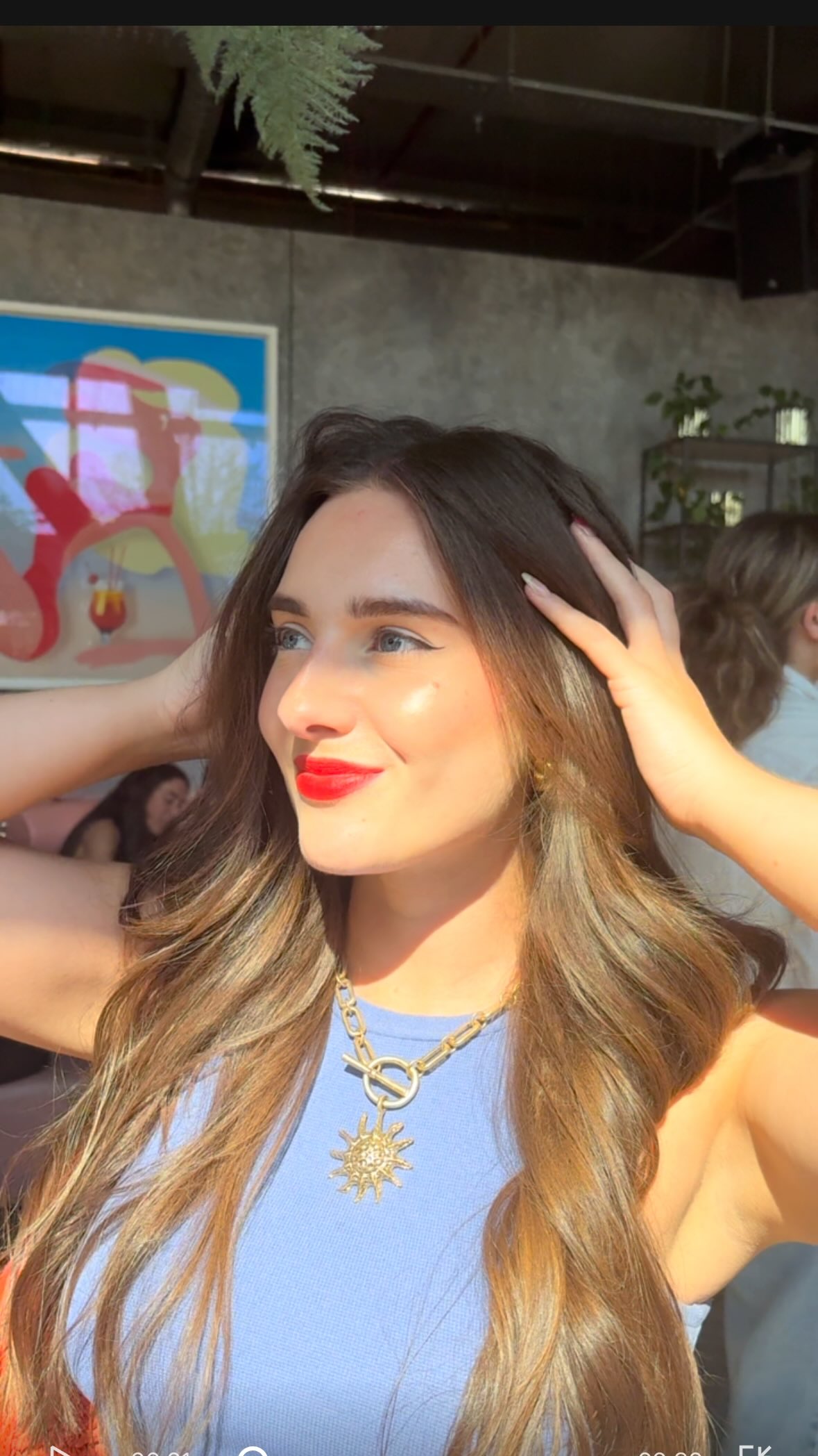 Instagram post by @londonislandliving for Aussie Haircare. Caption reads: AD We were invited to @aussie Glossfest to test....