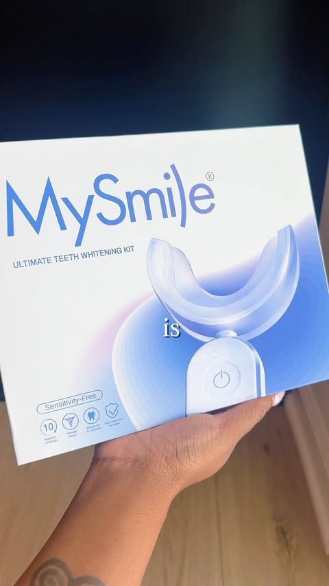 Instagram post by @mysmileusa for MySmile. Caption reads: [...] self conscious about my teeth 🦷 but....