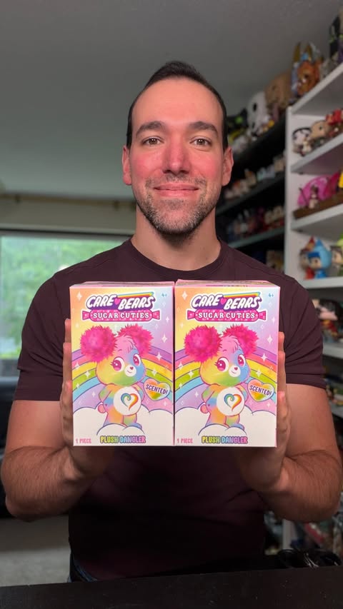 Instagram post by @the_popventures for Care Bears. Caption reads: Unboxing Care Bears Sugar Cuties Blind boxes by....