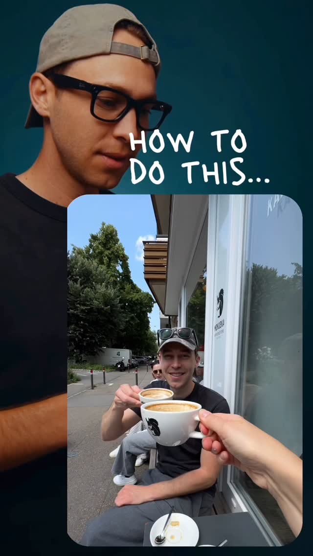 Instagram post by @stevenwommack for Ray-Ban. Caption reads: Here is how to do this infinite cheers transition....