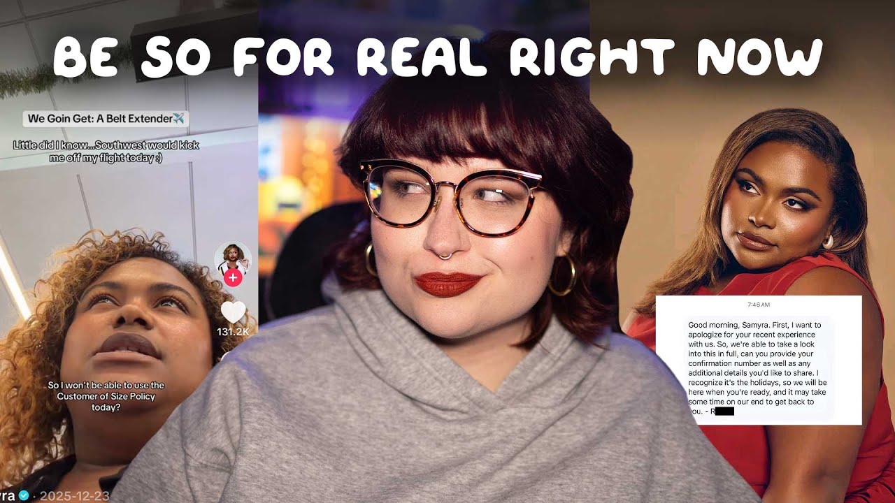 YouTube post by @heylookitsmegananne for Rocket Money. Caption reads: Spoiled Fat Activist Goes After Airline Because....