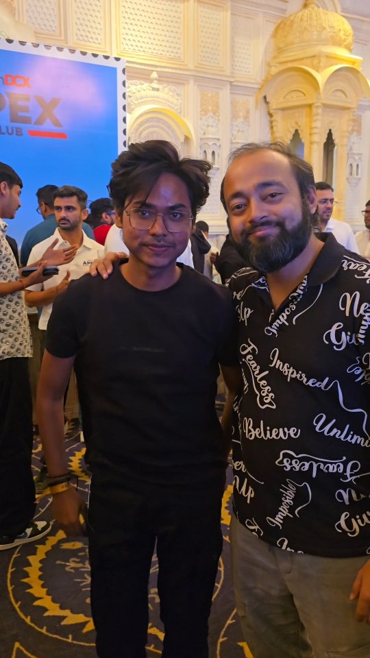 Instagram post by @mrstarsahil for CoinDCX. Caption reads: Coindcx Event In Udaipur 🙌🏻❣️
.
.
#coindcx.