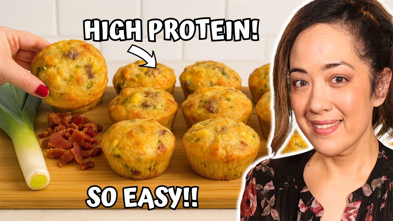 YouTube post by @ketotwins for Hero Bread. Caption reads: These NEW Keto Savory Muffins Are Addictive (and....