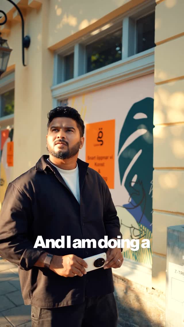 Instagram post by @haram_khor_ for Oppo. Caption reads: Golden hour in Gothenburg.
Soft light, calm....
