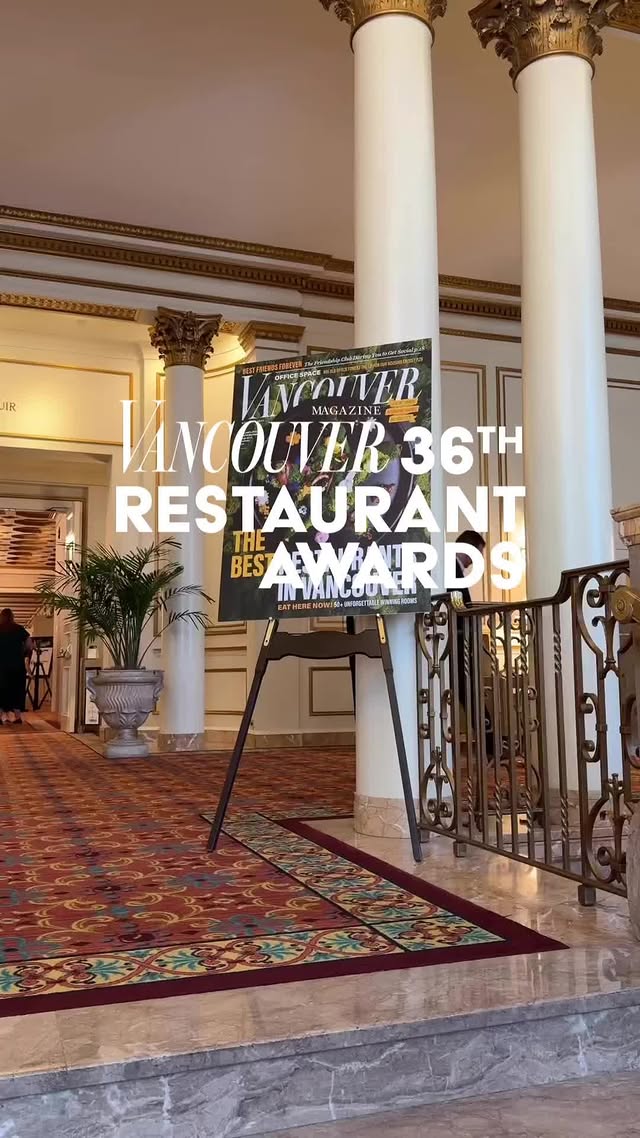 Instagram post by @vancouvermagazine for OpenTable. Caption reads: We never know what's going to happen at our annual....