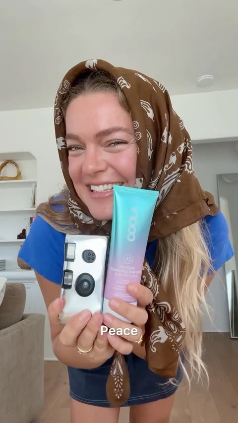 Instagram post by @ellamiller for COOLA. Caption reads: [...] essentials… See you in the desert!....