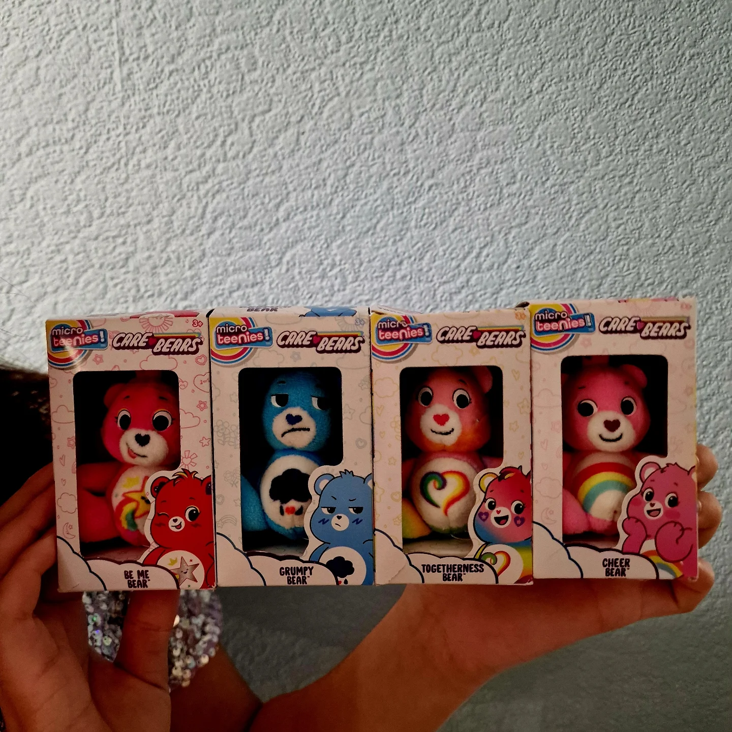 Instagram post by @partywithmythree for Basic Fun!. Caption reads: [...] wait to collect them all. @carebears....