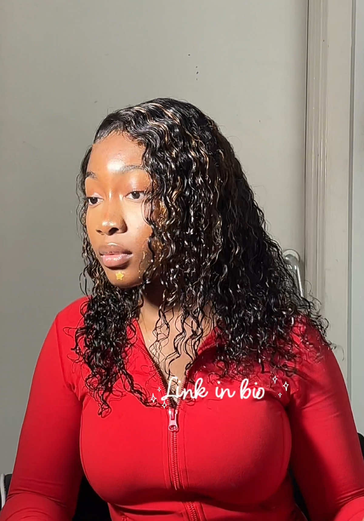 TikTok post by @kelly_monova for Wavymy Hair. Caption reads: I need to do a wig give away 🙉💗 @Wavymyhair....