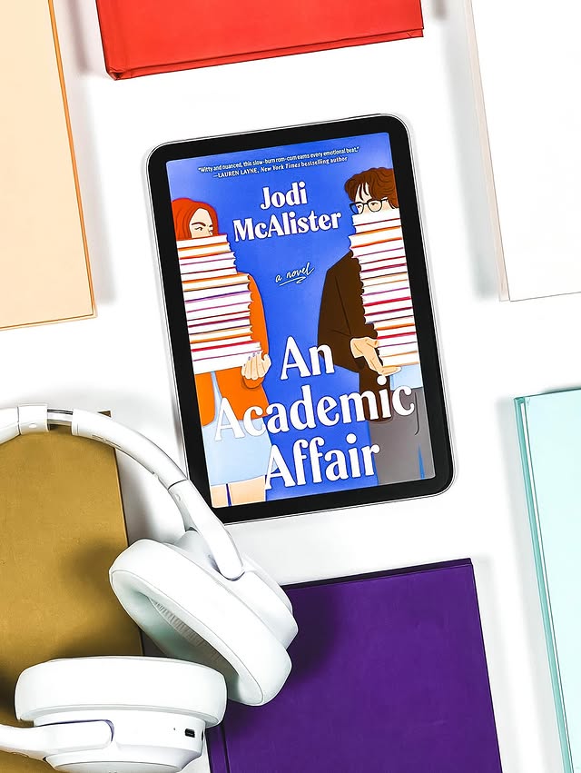 Instagram post by @subakka.bookstuff for Atria Books. Caption reads: •Ｂｏｏｋ Ｒｅｖｉｅｗ•⁣
⁣
𝐀𝐧 𝐀𝐜𝐚𝐝𝐞𝐦𝐢𝐜....