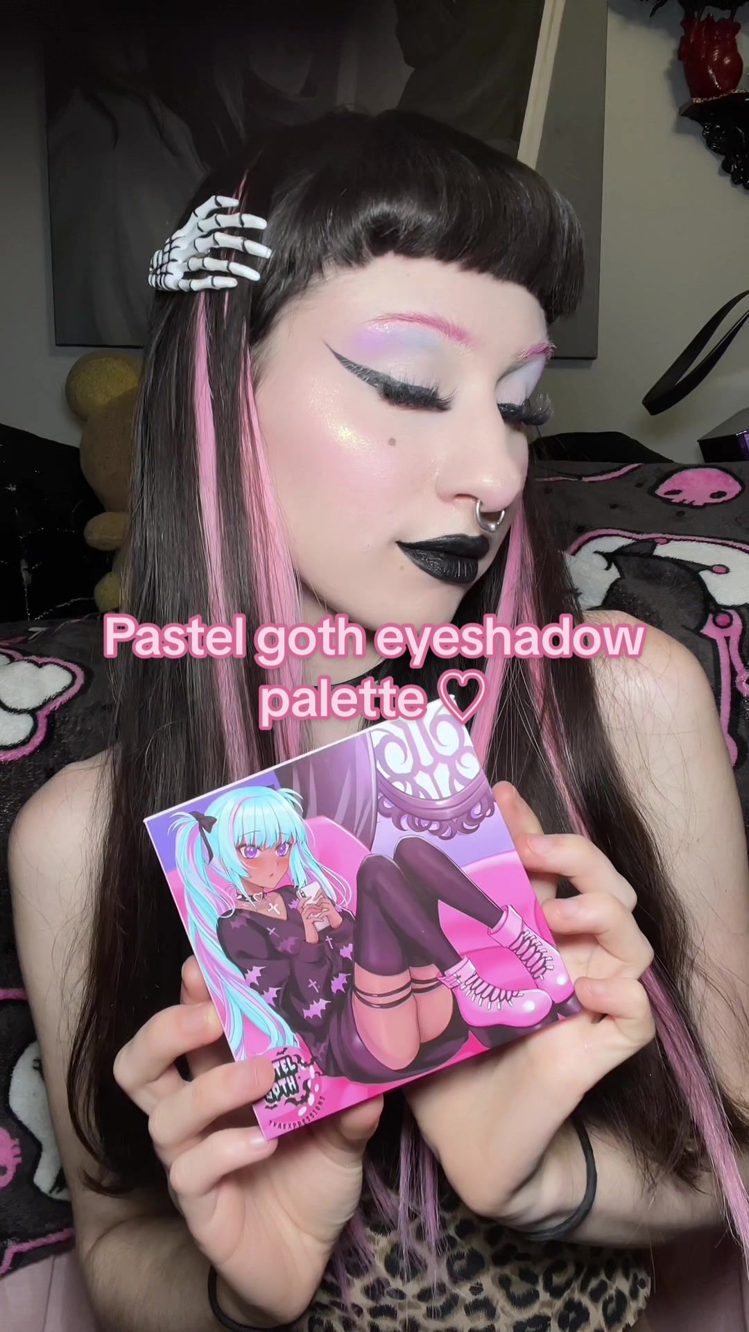 TikTok post by @petvampre for Yva Expressions. Caption reads: Unboxing the beautiful @Yva Expressions ✨ pastel....