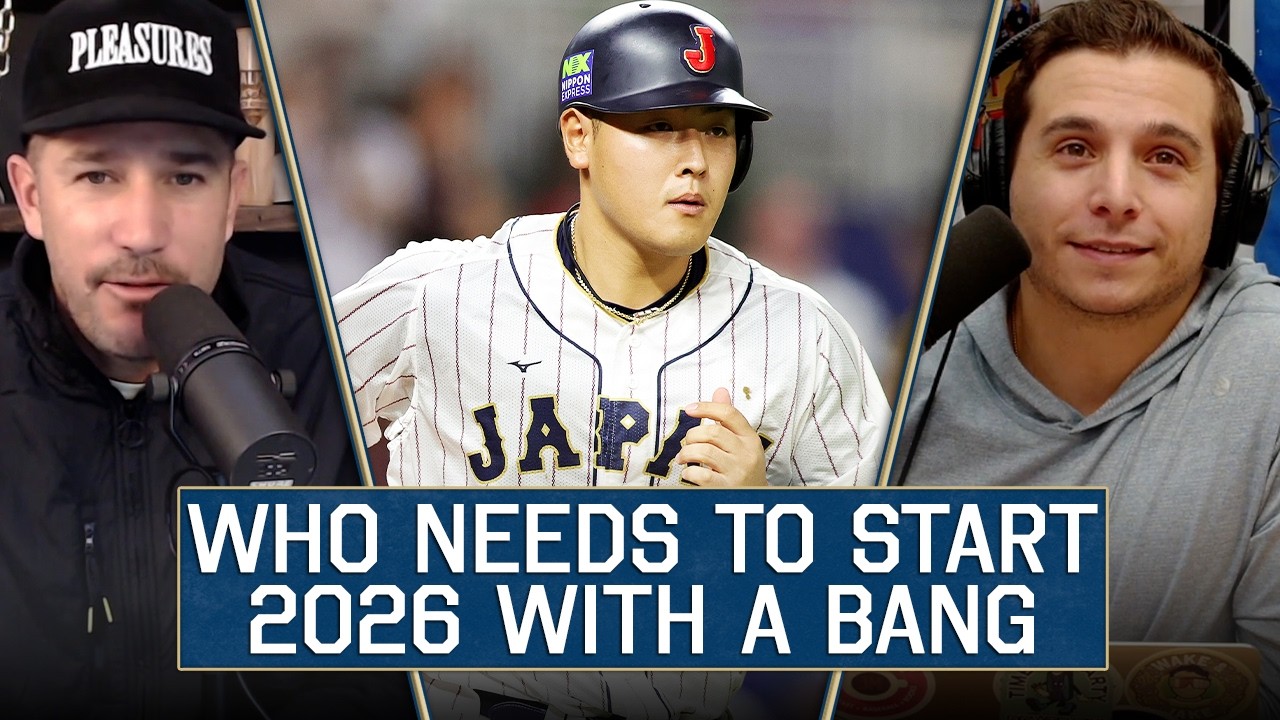 YouTube post by @TalkinBaseball for hims. Caption reads: MLB's Biggest Splash In 2026 | 1080.