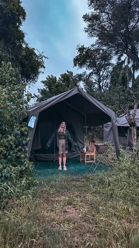 Instagram post by @thattravelcouple for G Adventures. Caption reads: [...] Southern Africa overland safari with....