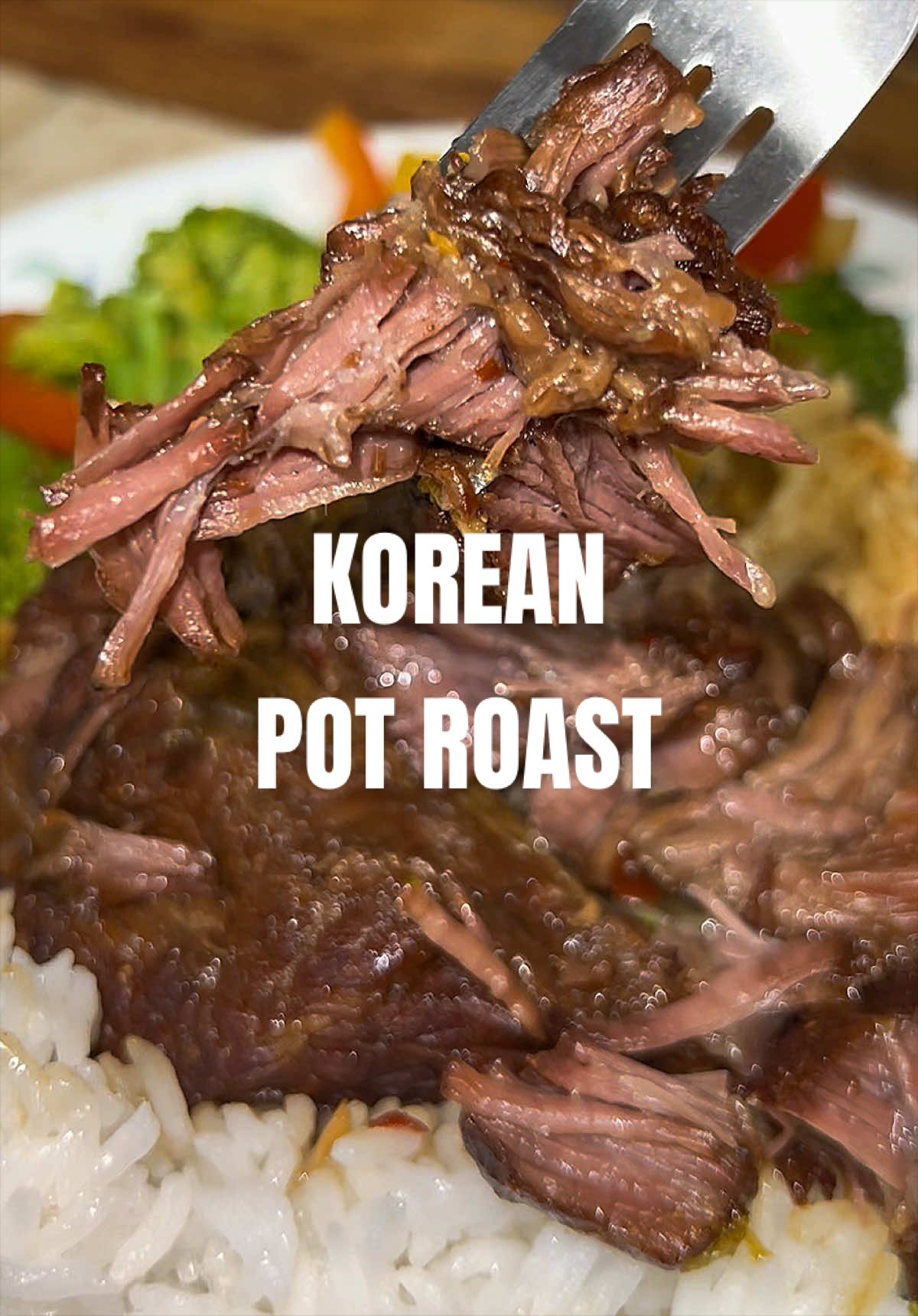 TikTok post by @nomnomvel for bibigo USA. Caption reads: [...] • 2 cup Korean Meat Marinade (I used @bibigo....