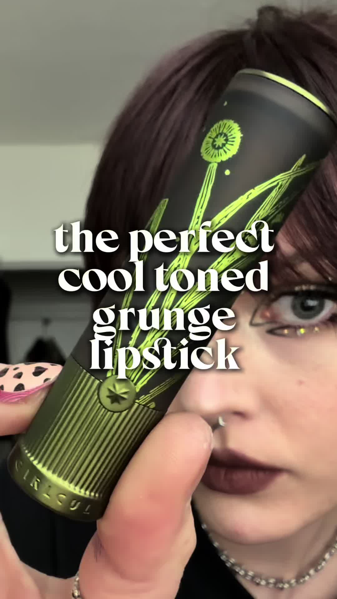 TikTok post by @xknifeplay for Girlcult. Caption reads: loveeee a cool toned lippie @Girlcult . u did that....