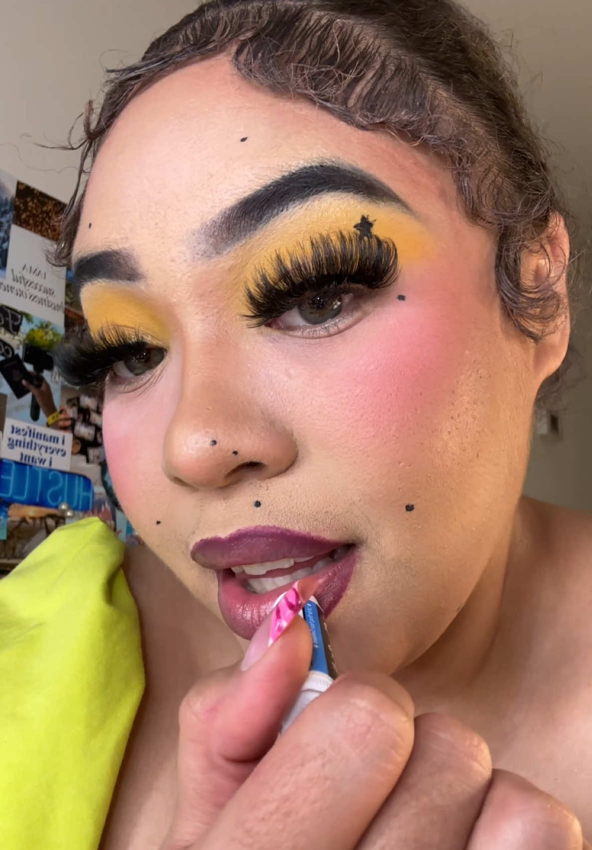 TikTok post by @preeettybaaaby for ChapStick. Caption reads: [...] for my sensitive lips. #sensitiveskin....