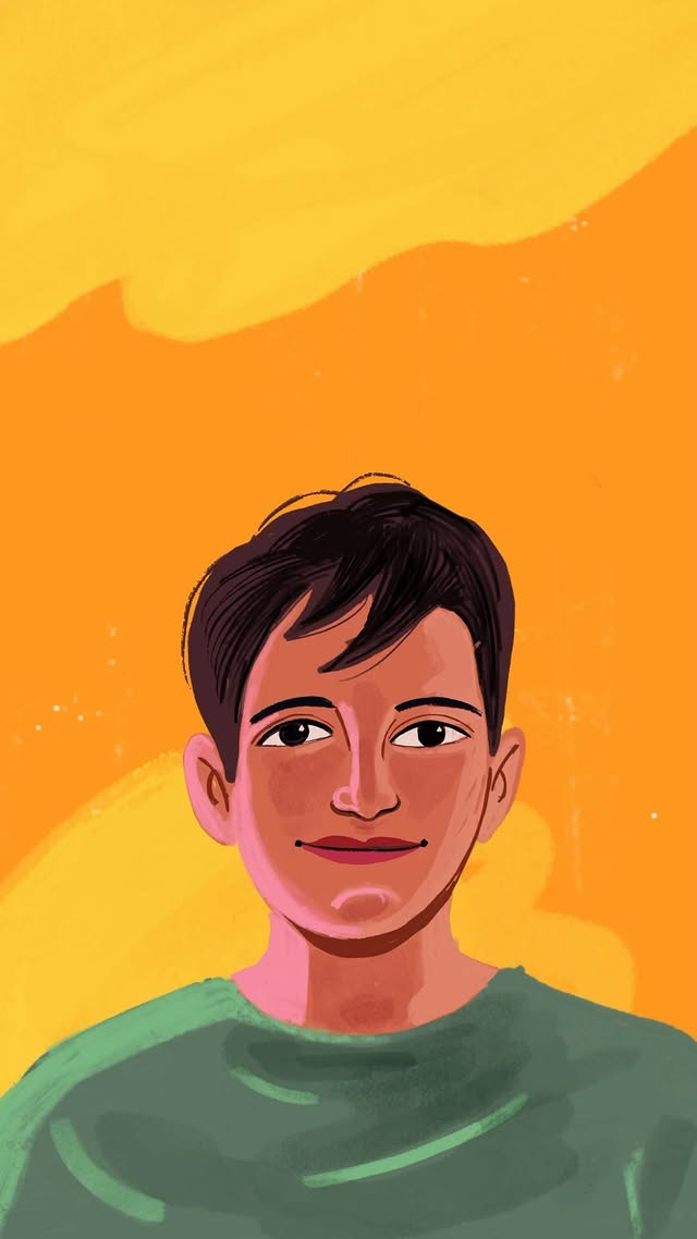 Instagram post by @sayanart for Procreate. Caption reads: Good fun with @procreate dreams . . . . .....