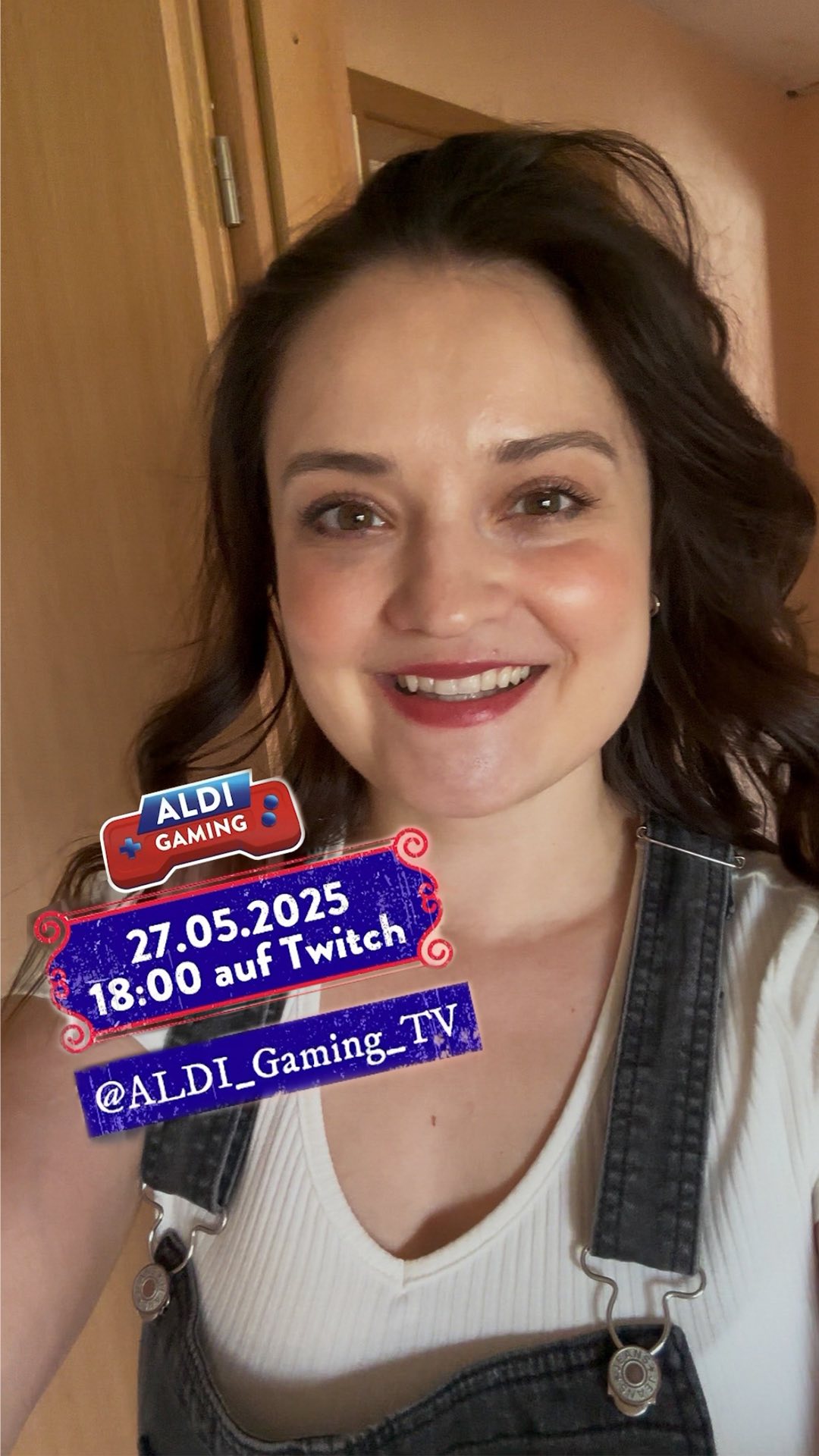 Instagram post by @nika.nanika for ALDI Nord. Caption reads: WERBUNG | Save the Date 🚀
27.05.2025 um 18 Uhr –....