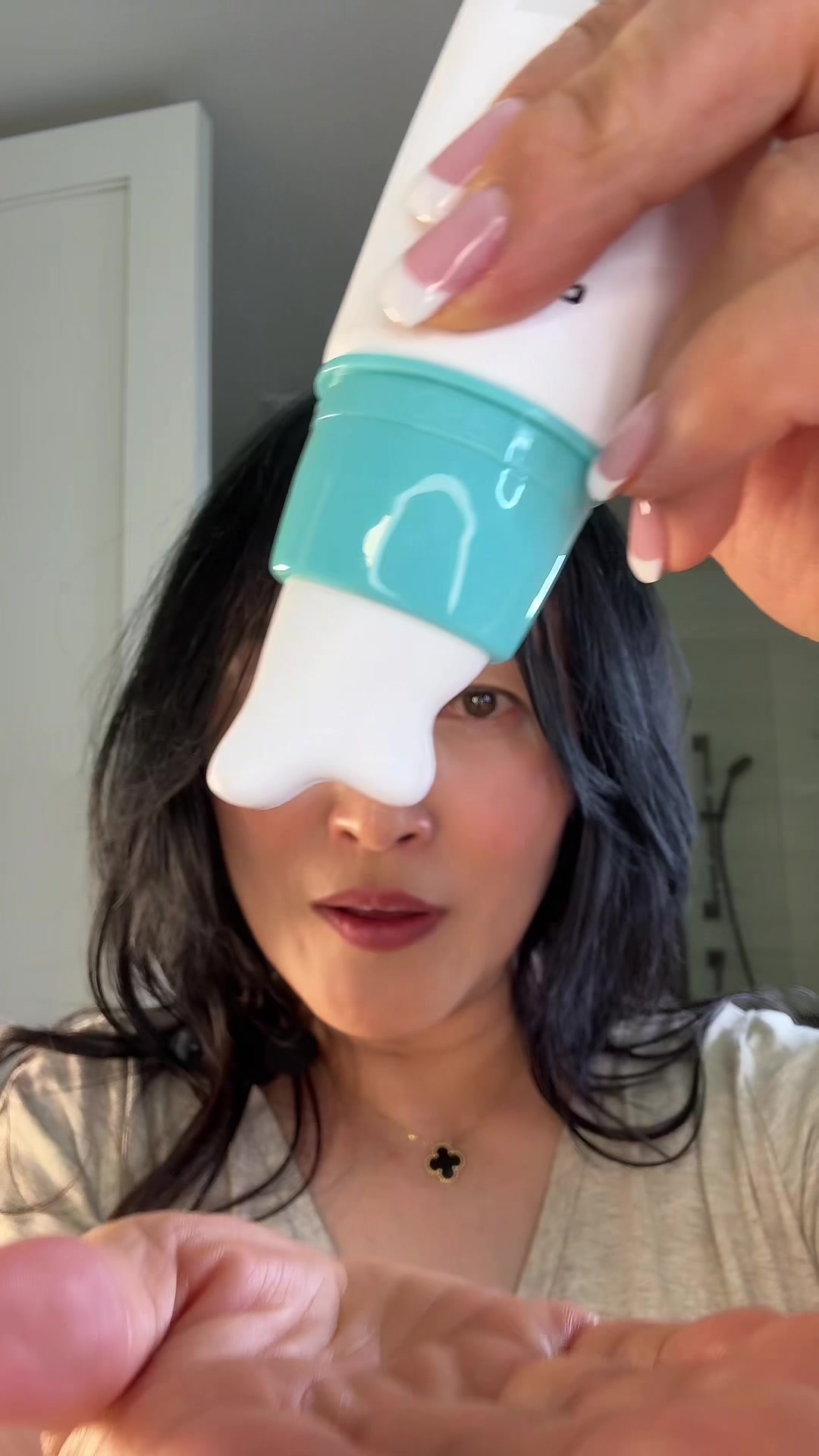 TikTok post by @soriyuririebeanstewie for Cosyuree. Caption reads: [...] #antiagingtips #tiktokmademebuyit @Cosyuree.....