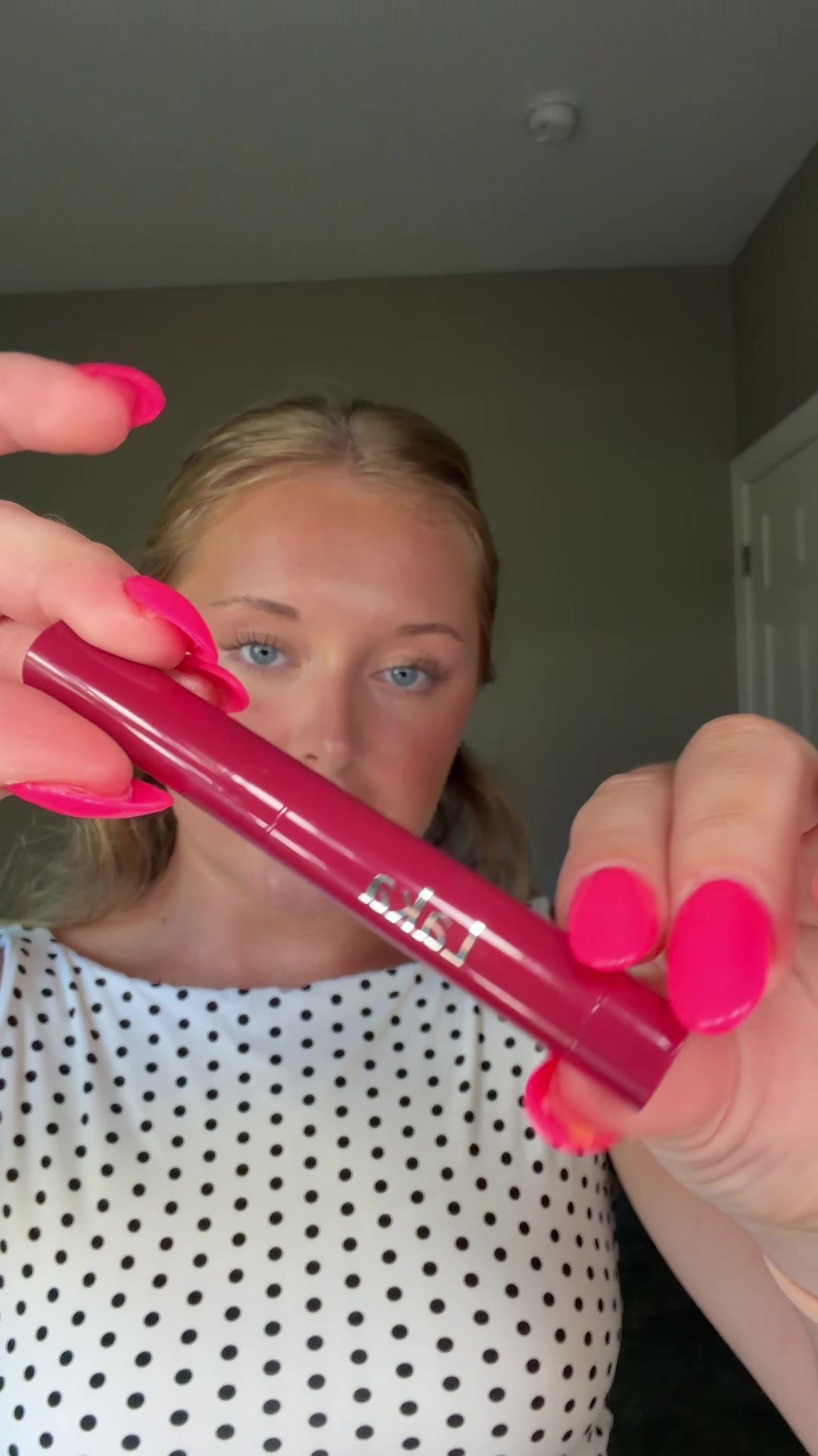 TikTok post by @notellascott for LAKA. Caption reads: New fav lip product from @Laka US !! 💄💋❤️ #laka....