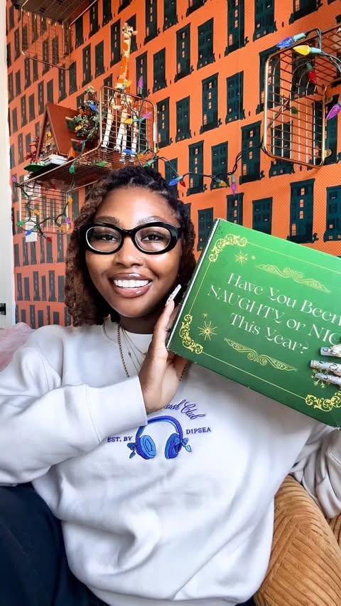 Instagram post by @theehottgirlbooks for Simon & Schuster. Caption reads: my first christmas gift of the year and it’s from....