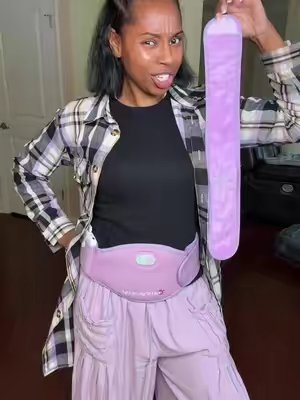 TikTok post by @1monicathomas for Comfytemp. Caption reads: [...] #giftidea #endometriosis @Comfytemp.