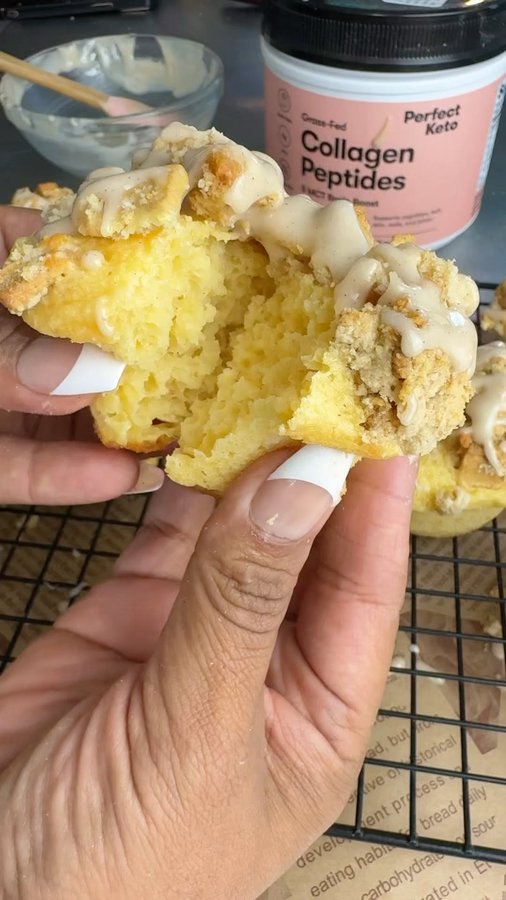 Instagram post by @liftingiscake for Perfect Keto. Caption reads: #PerfectKetoPartner Cinnamon Toast [...].