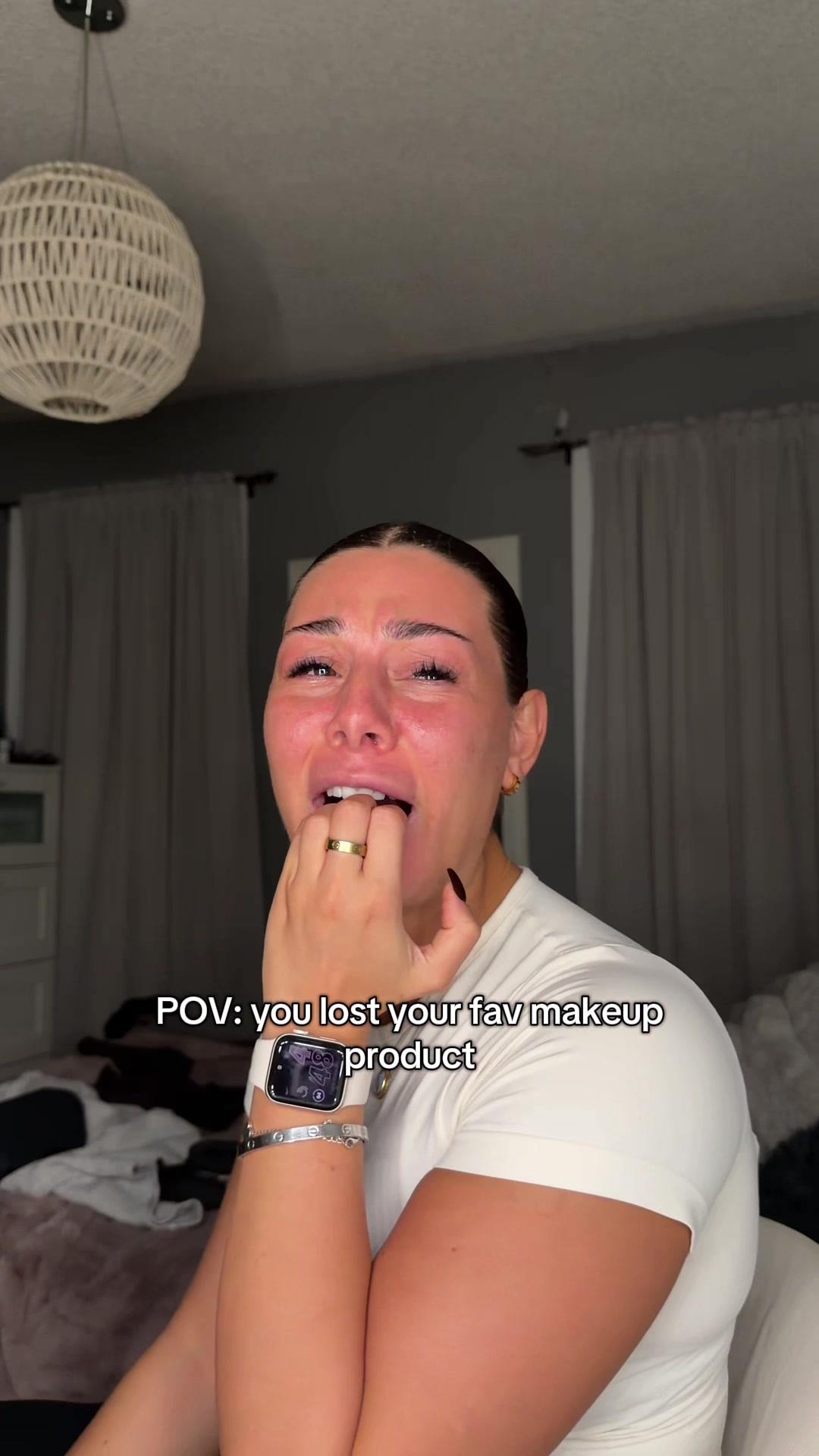 TikTok post by @izzysantulli for Rare Beauty. Caption reads: If you know me you know how I feel about my rare....