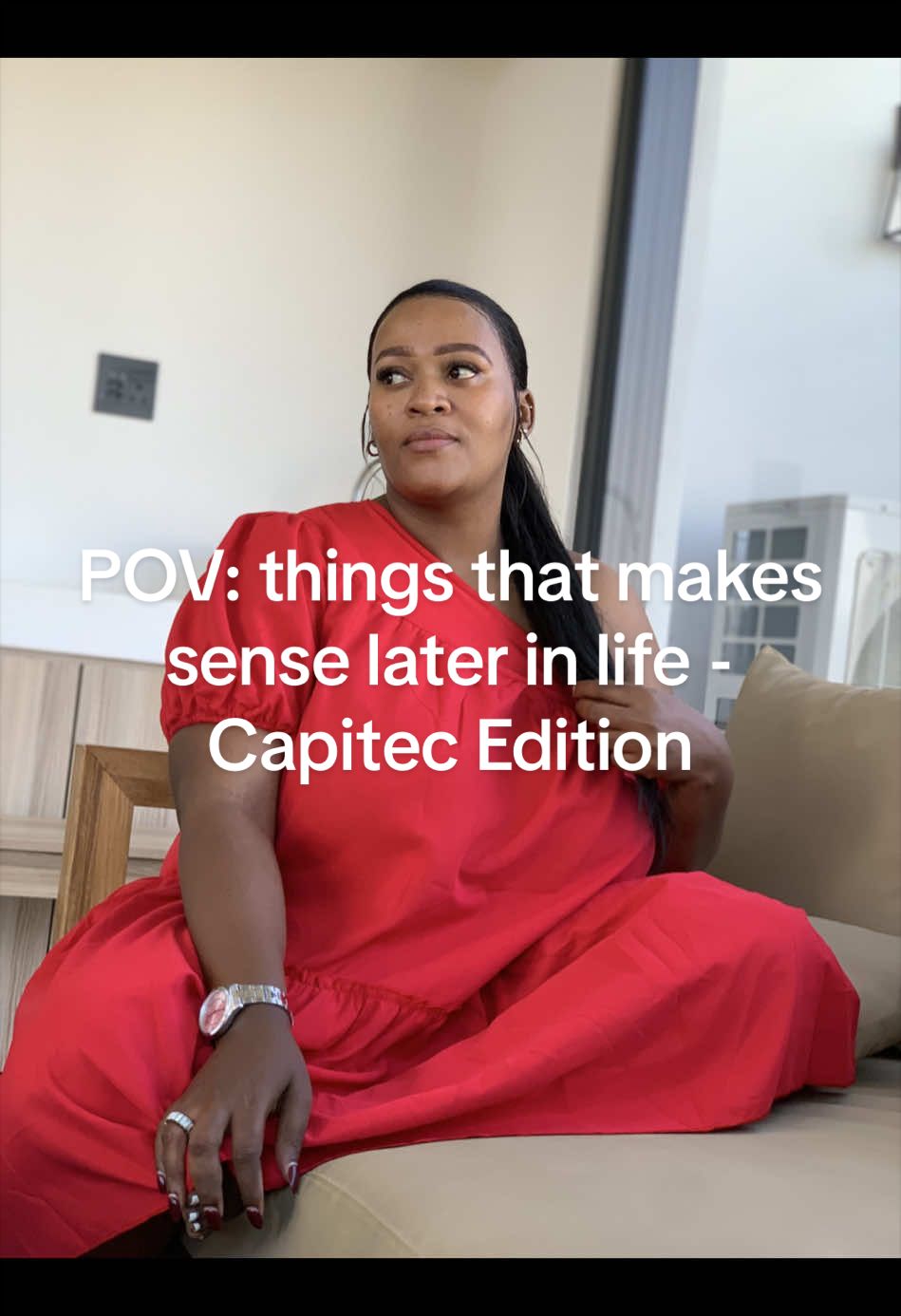 TikTok post by @miss_pride0 for Service Insider. Caption reads: [...] is secured🙂 @CapitecBankSA @Service Insider....