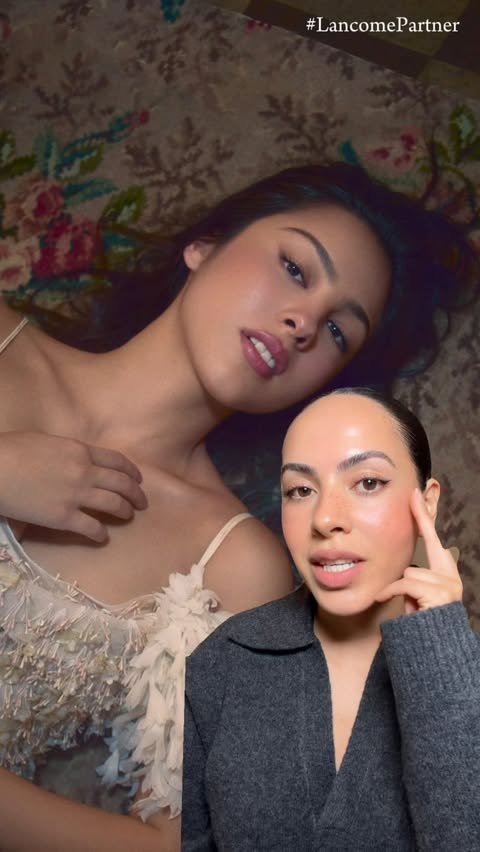 Instagram post by @melissa.hernandez for Lancôme. Caption reads: Let’s talk makeup ✨ Breaking down @oliviarodrigo’s....