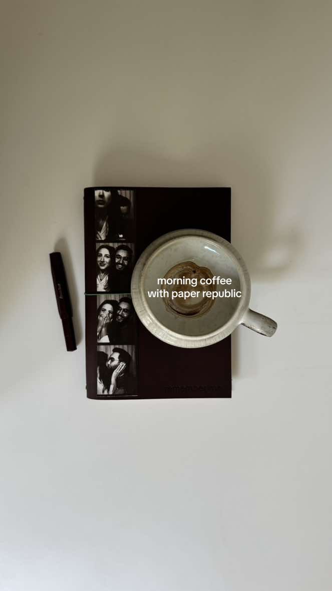 TikTok post by @danamnajib for paper republic. Caption reads: setting up my @paper republic dotted notebook....