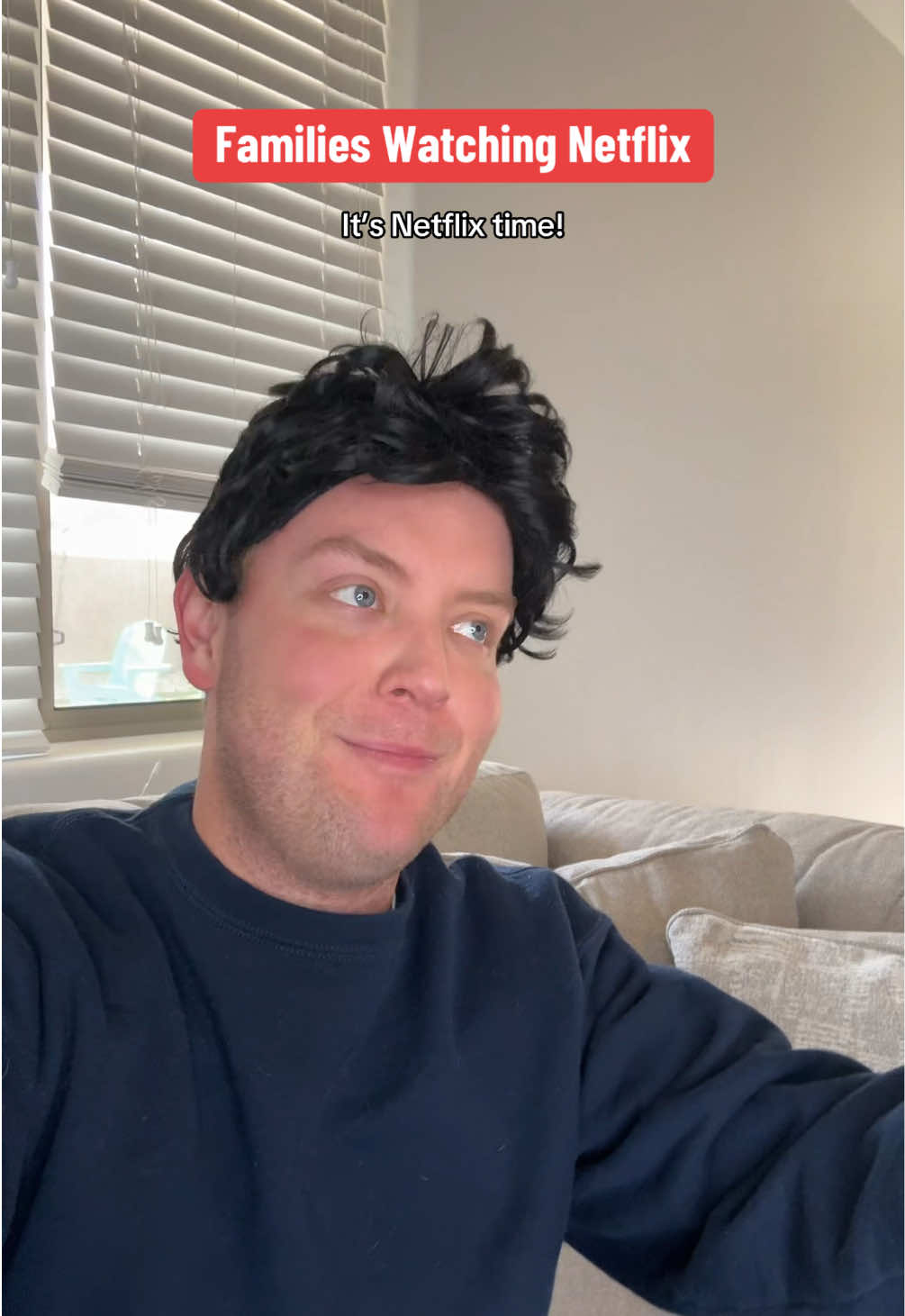 TikTok post by @mrthomasenglish for Netflix Family. Caption reads: [...] we watch on Netflix tonight?! @Netflix....