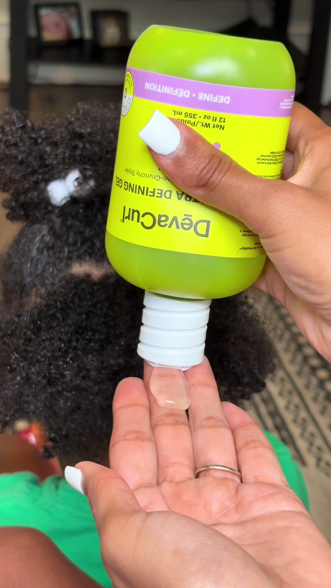 TikTok post by @thekccollections1 for DevaCurl. Caption reads: @DevaCurl ✨ Give your curls the love they deserve....
