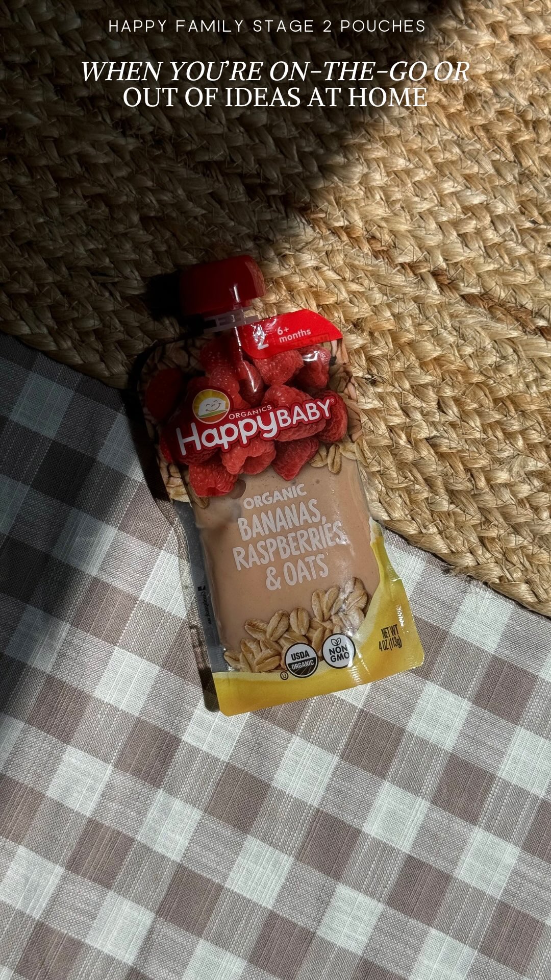 Instagram post by @itsmarisaherr for Kroger. Caption reads: #AD Feeding your little one can feel like a....