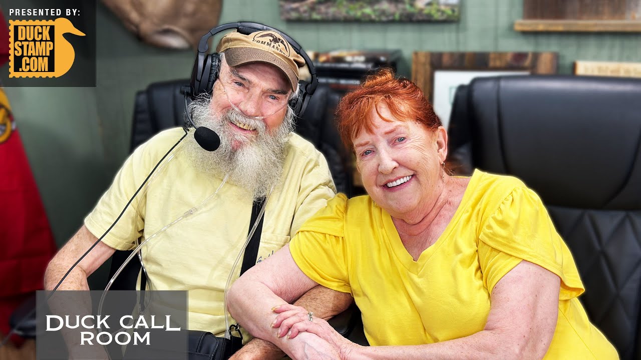 YouTube post by @duckcallroom for AG1. Caption reads: Uncle Si’s wife, Miss Christine, relives the night....