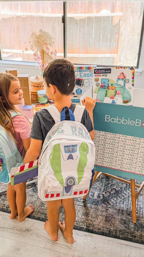 Instagram post by @haleymartinoxo for Melissa & Doug. Caption reads: School is in session ✏️📚✂️ #ad I’m partnering....