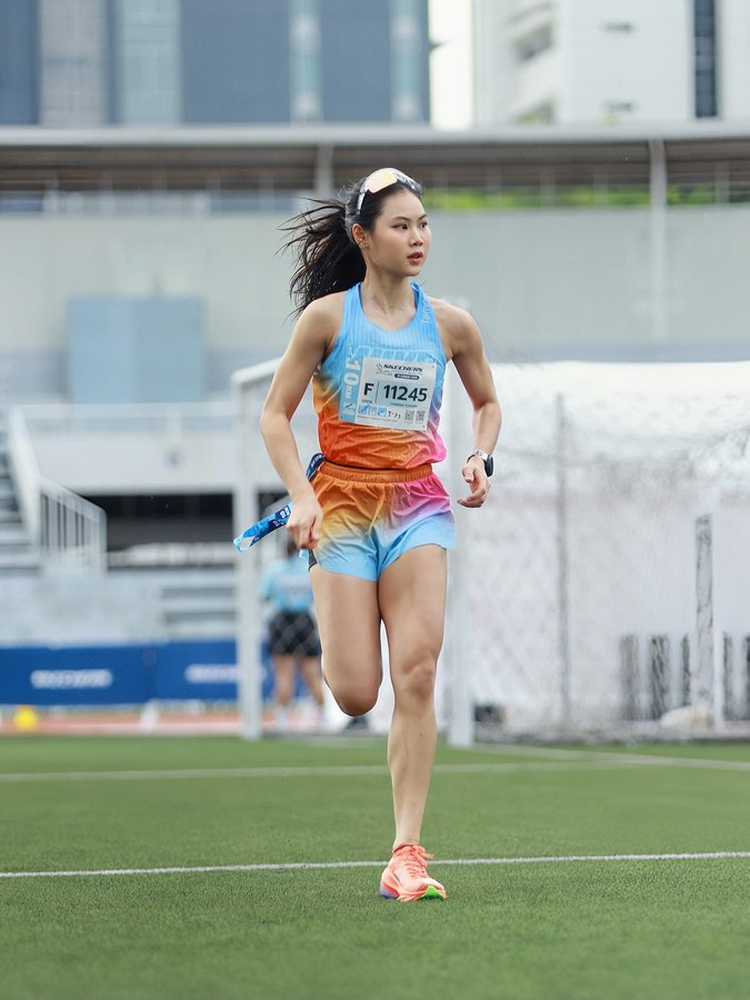 Instagram post by @sea__t for TEMPO. Caption reads: Skechers Friendship Walk 2025👟 🪼🐡Feeling good....