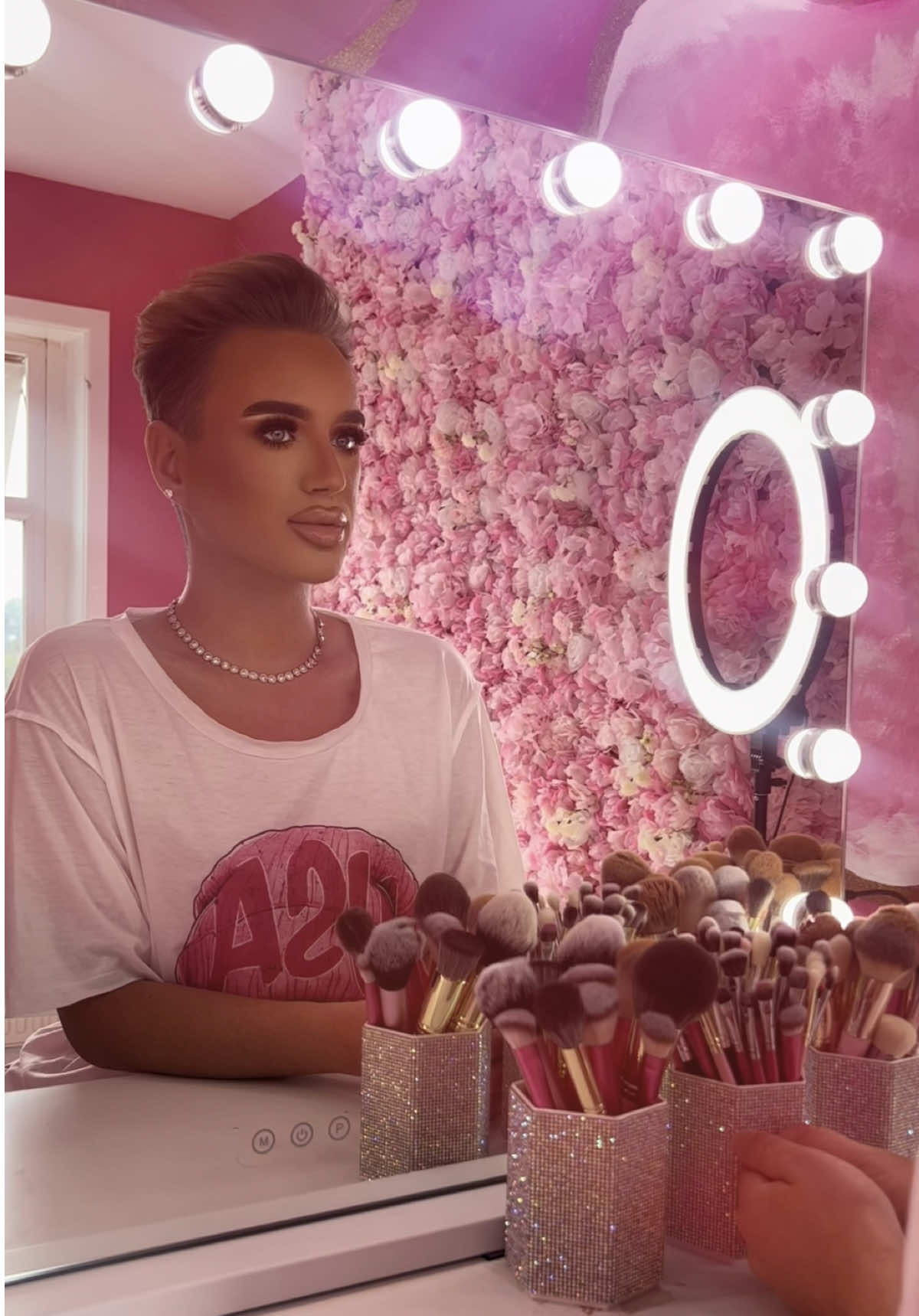 TikTok post by @jakedonigan for Doll Beauty. Caption reads: [...] our Linds #fypdong @withlovecosmetics @Doll....