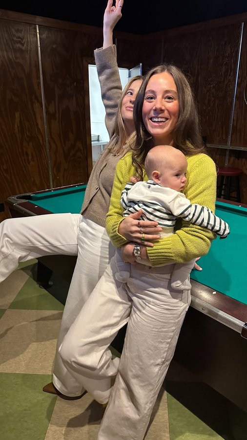 Instagram post by @alexandrasistodaniel for Few Moda. Caption reads: the girls have gone back 😔 but @fewmoda is....